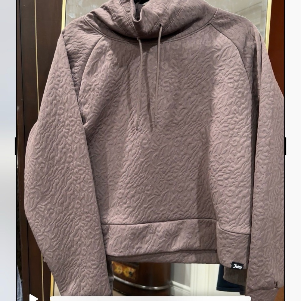 Juicy Couture Quilted Mauve Scuba Style Top @joysmith777